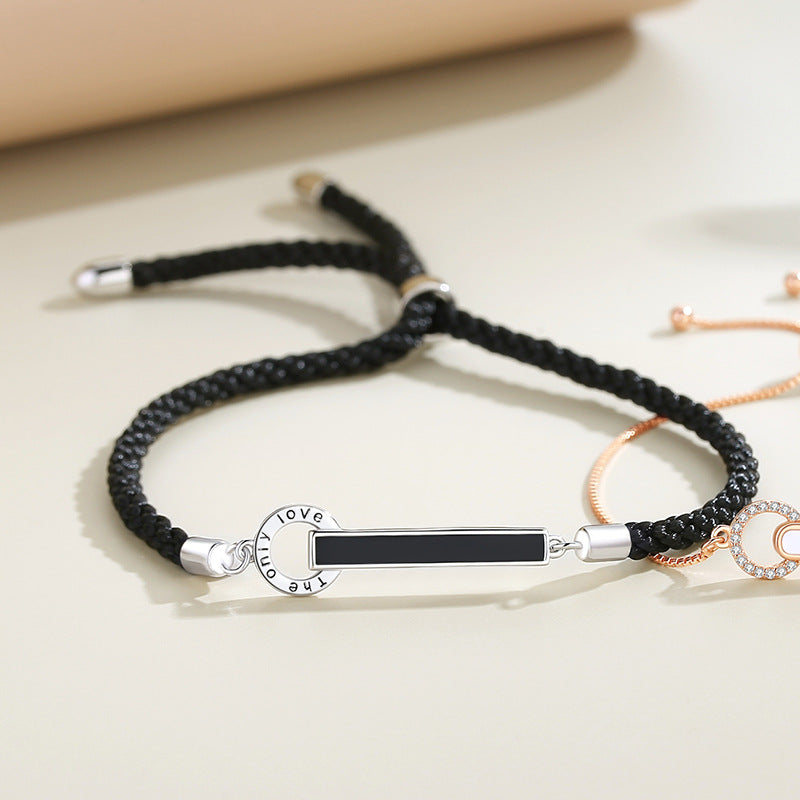 ペアブレスレット シンプル キュービックジルコニア S925製【NSPB6】 ブレスレット Nicoiro Official Store ペアルック.