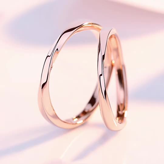ペアリング ねじれ ピンクゴールド S925製 【NSPR52】 指輪 Nicoiro Official Store ペアルック.