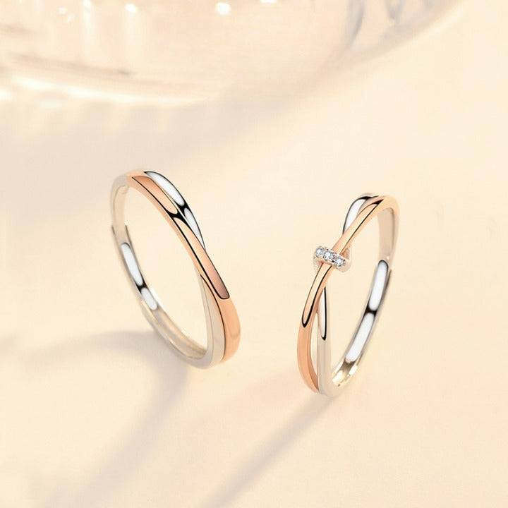 ペアリング ピンクゴールド ライン S925製【NSPR35】 指輪 Nicoiro Official Store ペアルック.