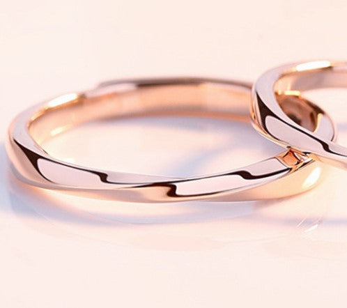 ペアリング ねじれ ピンクゴールド S925製 【NSPR52】 指輪 Nicoiro Official Store ペアルック.