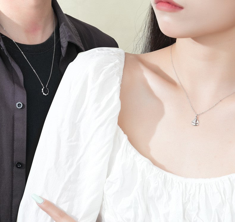 ペアネックレス ヨット S925製【NSPN6】 ネックレス Nicoiro Official Store ペアルック.