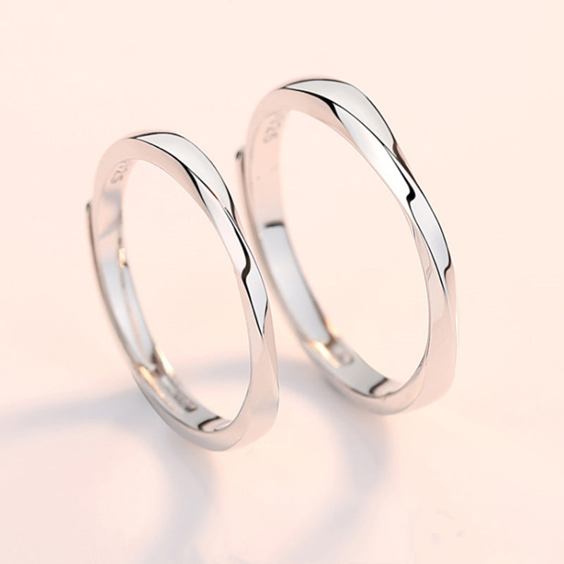 ペアリング シンプル ねじれ S925製【NSPR32】 指輪 Nicoiro Official Store ペアルック.