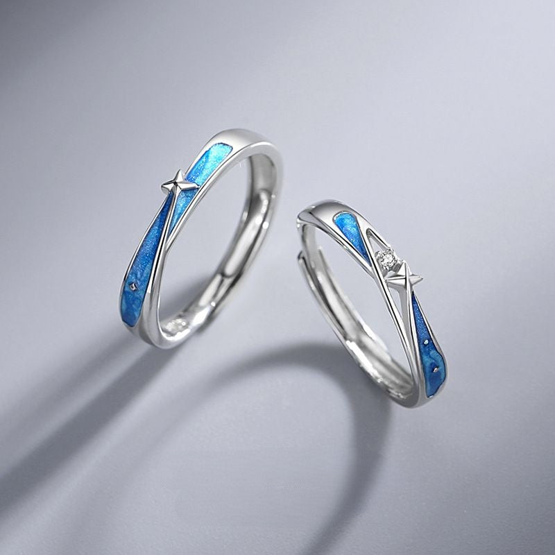 ペアリング 流れ星 S925製【NSPR58】 指輪 Nicoiro Official Store ペアルック.