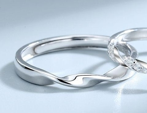 ペアリング ねじれ キュービックジルコニア【NSPR73】 指輪 Nicoiro Official Store ペアルック.