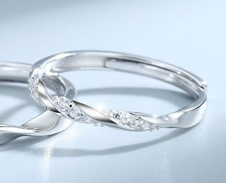 ペアリング ねじれ キュービックジルコニア【NSPR73】 指輪 Nicoiro Official Store ペアルック.