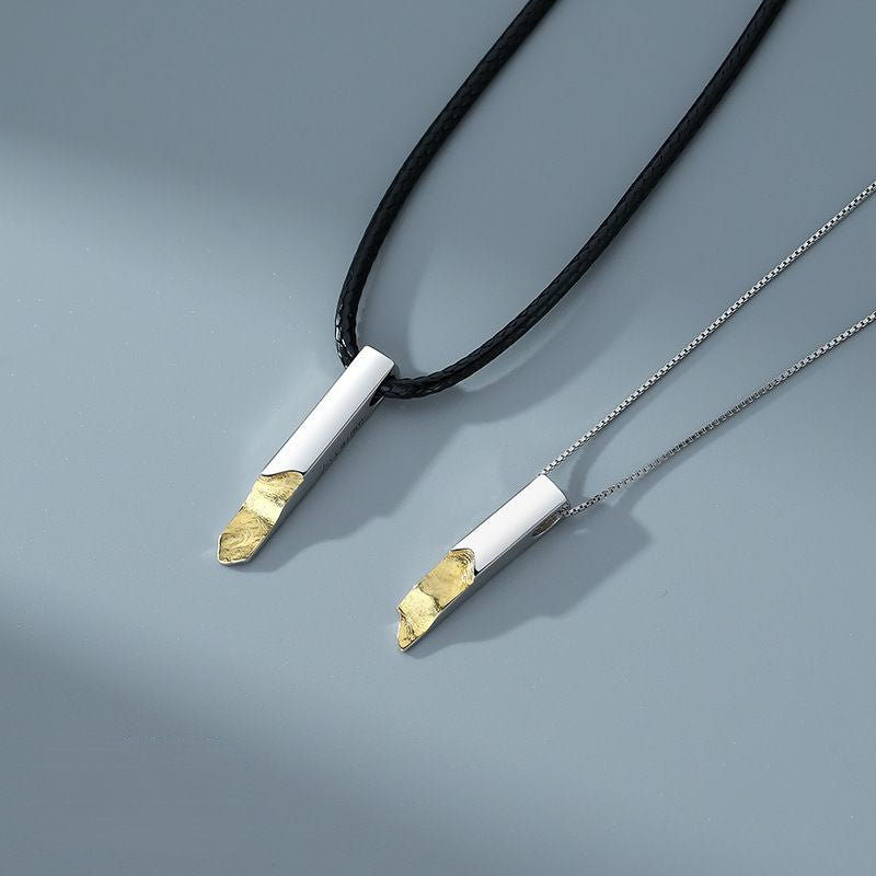 ペアネックレス スティック S925製【NSPN12】 ネックレス Nicoiro Official Store ペアルック.