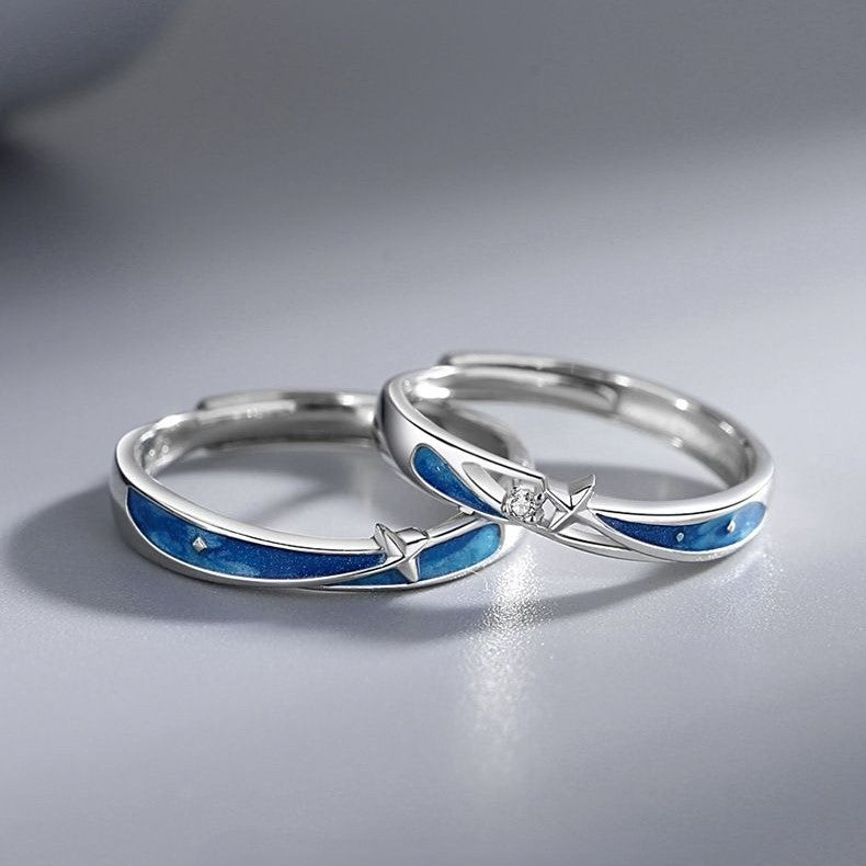 ペアリング 流れ星 S925製【NSPR58】 指輪 Nicoiro Official Store ペアルック.