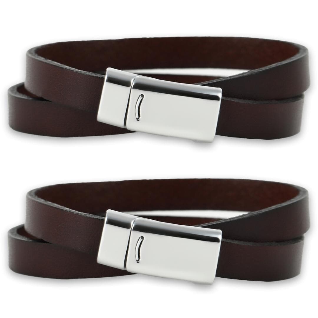 ペアブレスレット 圧倒的コスパ 本革【NOPB1】 ブレスレット Nicoiro Official Store ペアルック.