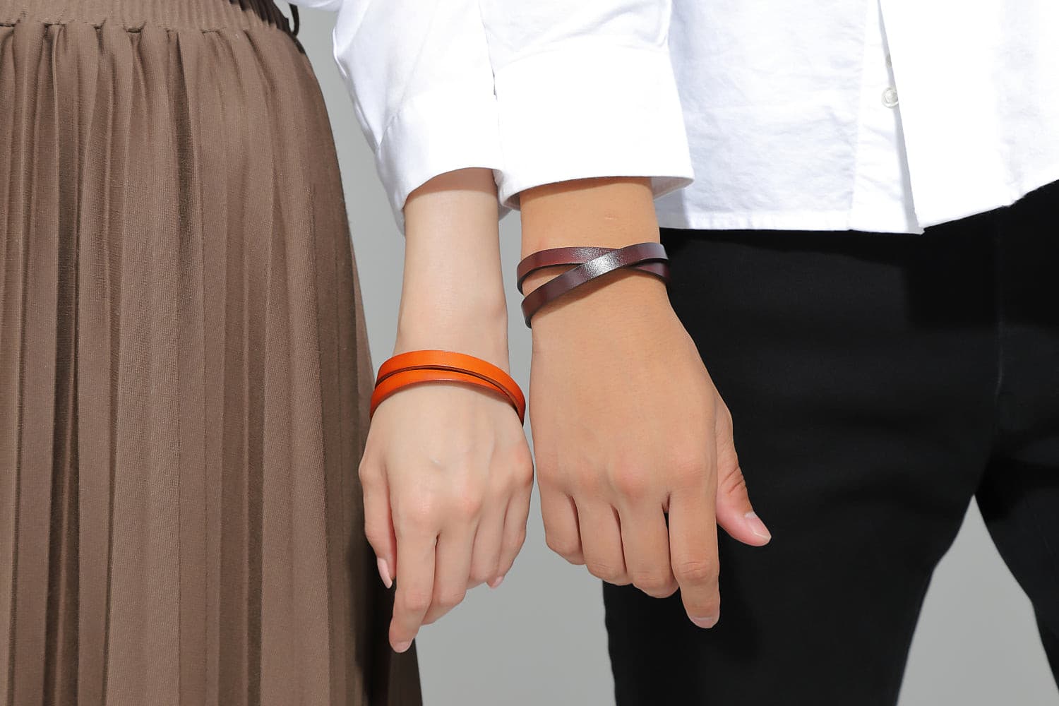 ペアブレスレット 圧倒的コスパ 本革【NOPB1】 ブレスレット Nicoiro Official Store ペアルック.