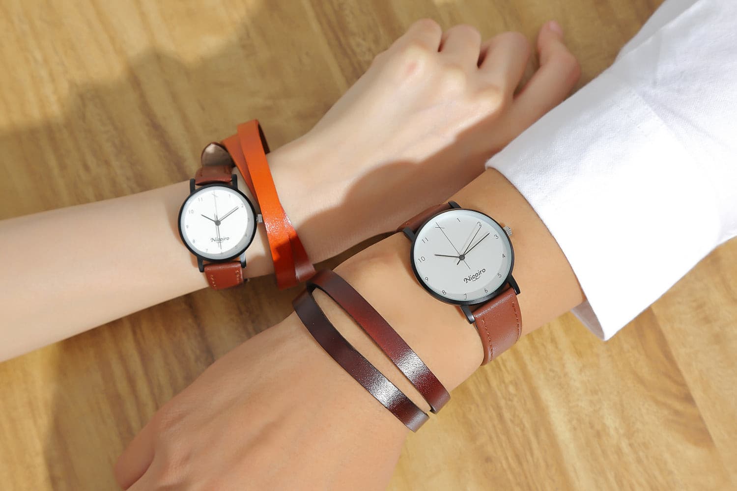 ペアブレスレット 圧倒的コスパ 本革【NOPB1】 ブレスレット Nicoiro Official Store ペアルック.