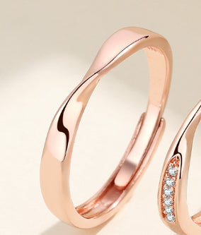 ペアリング シンプル ピンクゴールド S925製【NSPR36】 指輪 Nicoiro Official Store ペアルック.