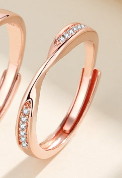 ペアリング シンプル ピンクゴールド S925製【NSPR36】 指輪 Nicoiro Official Store ペアルック.