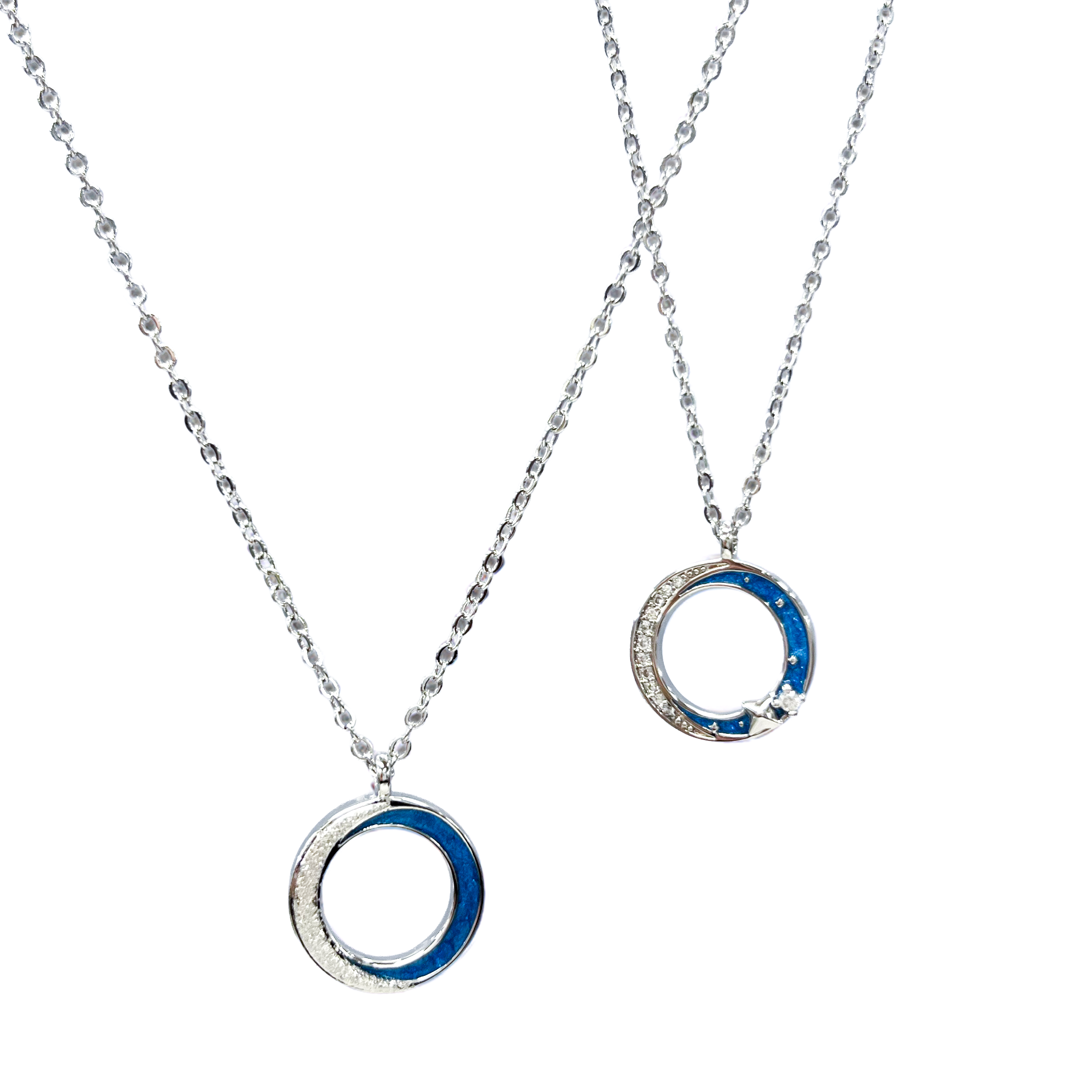 ペアネックレス 夜空 サークルネックレス 【NOPN5】