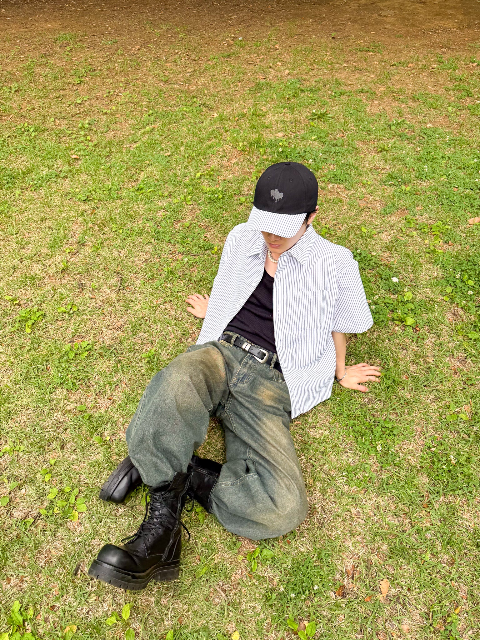 Back Heart Check Shirt【MS26CK01】