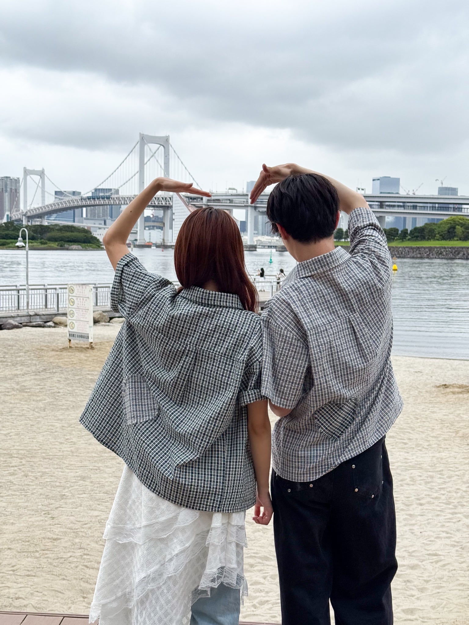 Back Heart Check Shirt【MS26CK01】