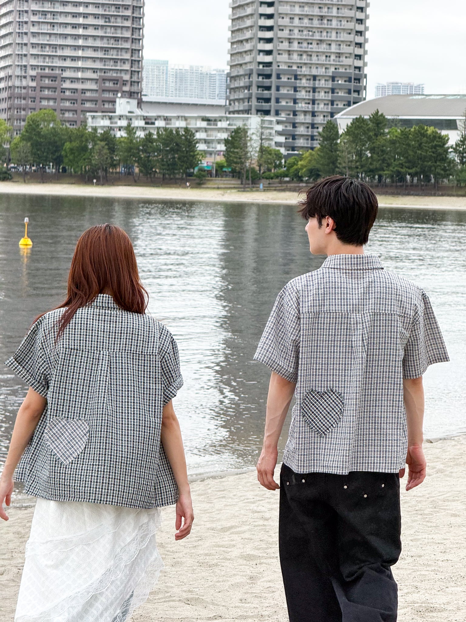Back Heart Check Shirt【MS26CK01】