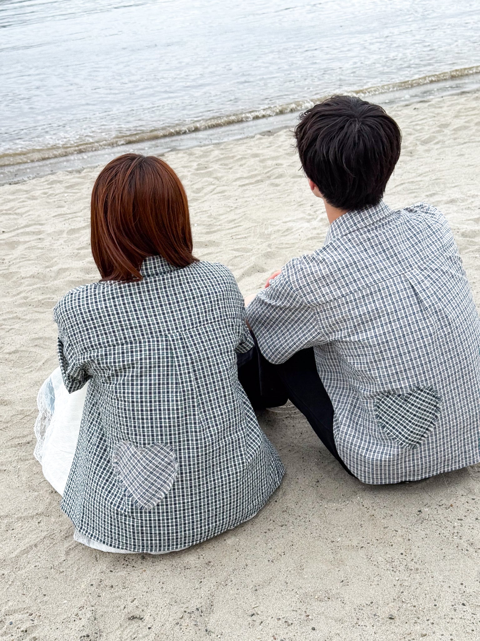 Back Heart Check Shirt【MS26CK01】