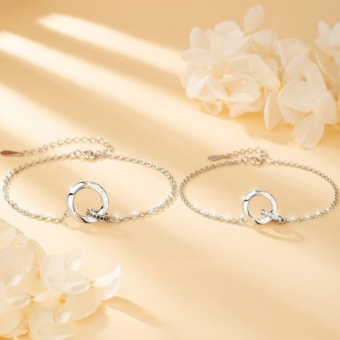 ペアブレスレット メビウス S925製【NSPB12】