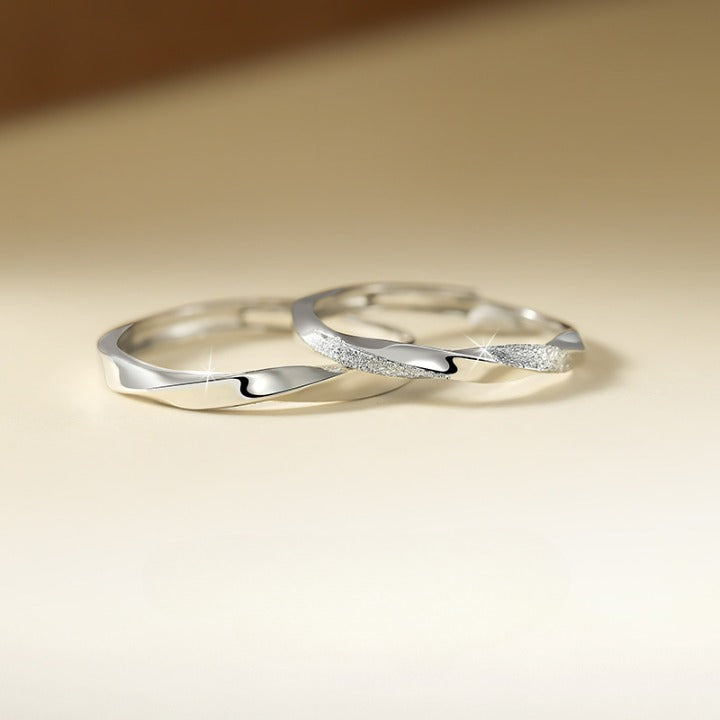 ペアリング ねじれ シンプル S925製【NSPR38】 指輪 Nicoiro Official Store ペアルック.
