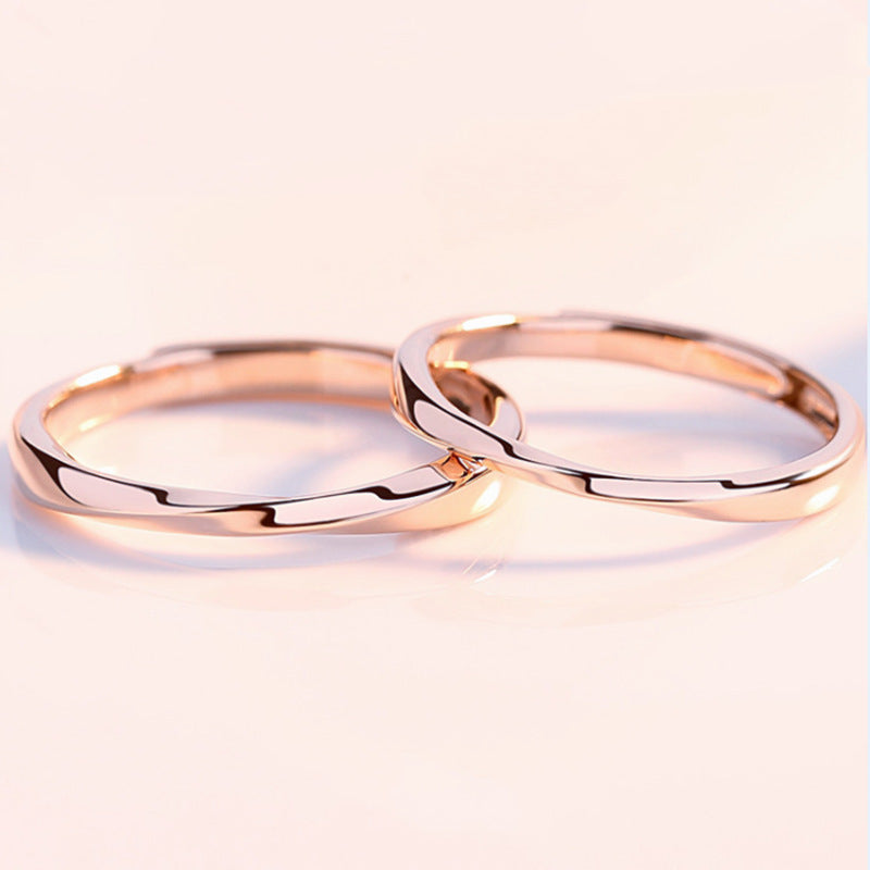 ペアリング ねじれ ピンクゴールド S925製 【NSPR52】 指輪 Nicoiro Official Store ペアルック.