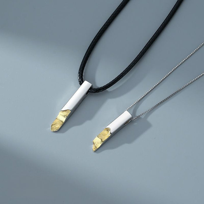 ペアネックレス スティック S925製【NSPN12】  ネックレス Nicoiro Official Store ペアルック.